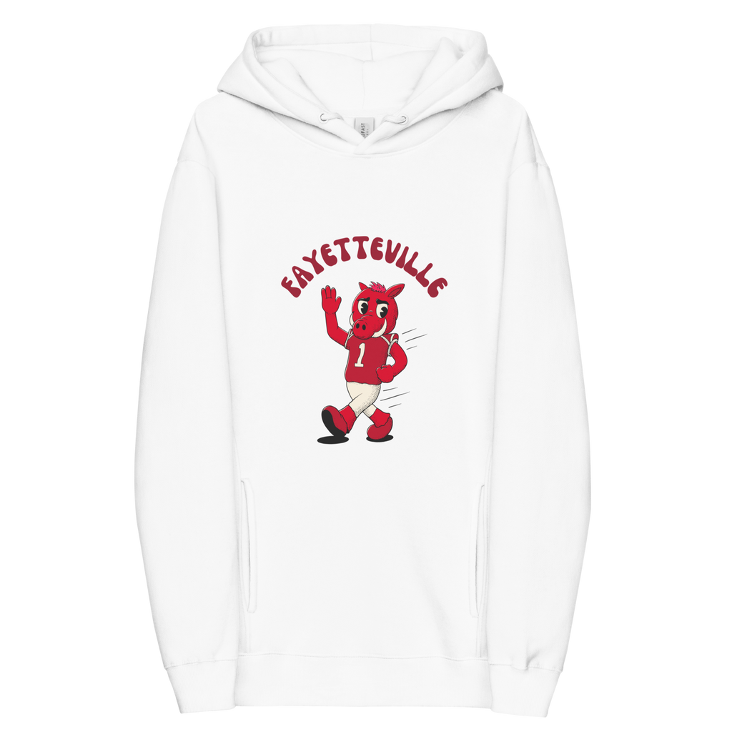 Fayetteville Arkansas Razorbacks vintage hoodie - white front