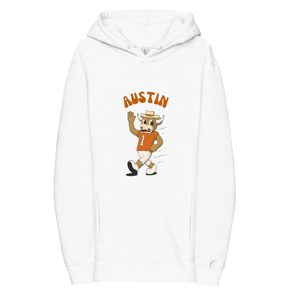 Austin Texas Longhorns vintage hoodie - white front