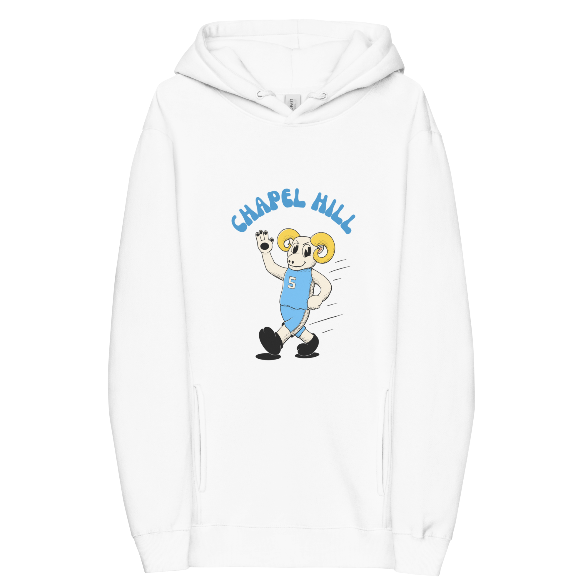 Chapel Hill North Carolina Tar Heels vintage hoodie - white front