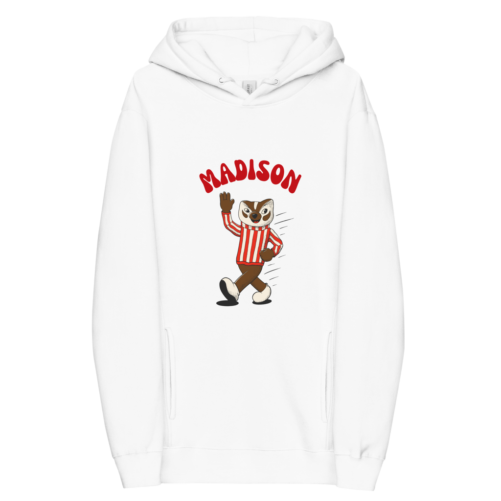Madison Wisconsin Badgers vintage hoodie - white front