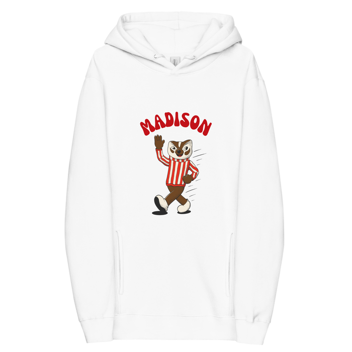 Madison Wisconsin Badgers vintage hoodie - white front