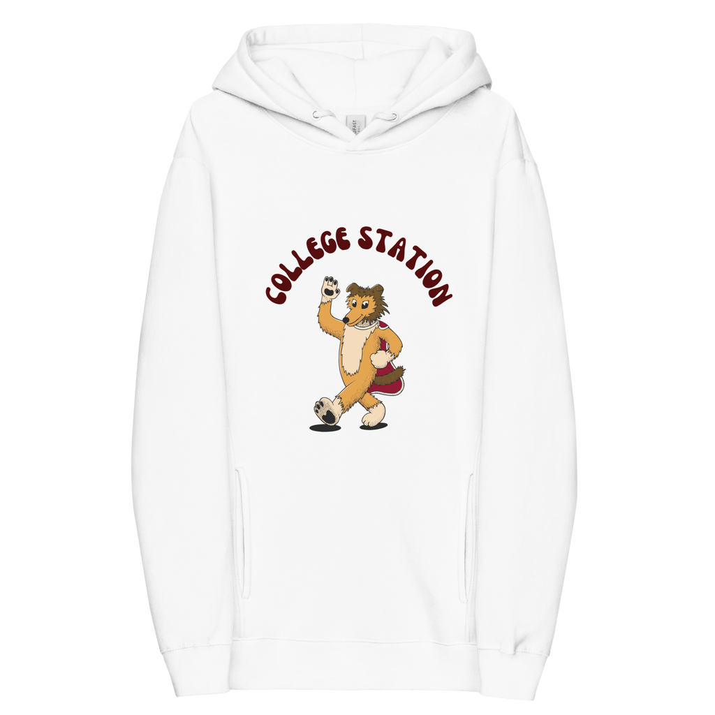 College Station Texas A&M Aggies vintage hoodie - white front