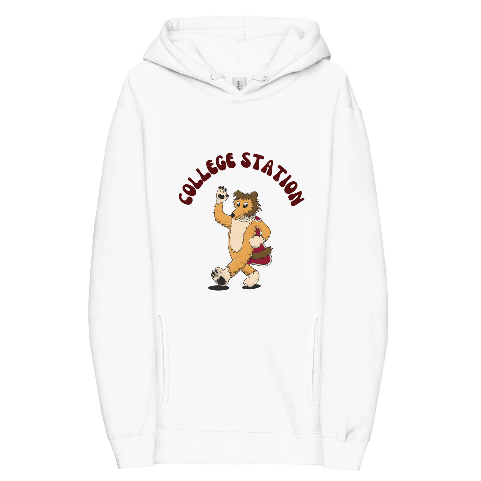 College Station Texas A&M Aggies vintage hoodie - white front