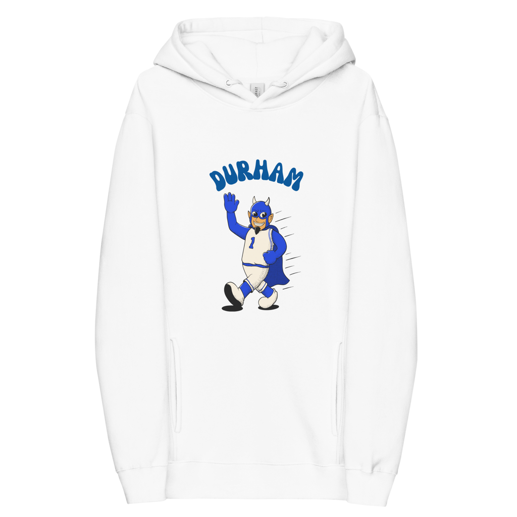 Durham Duke Blue Devils vintage hoodie - white front