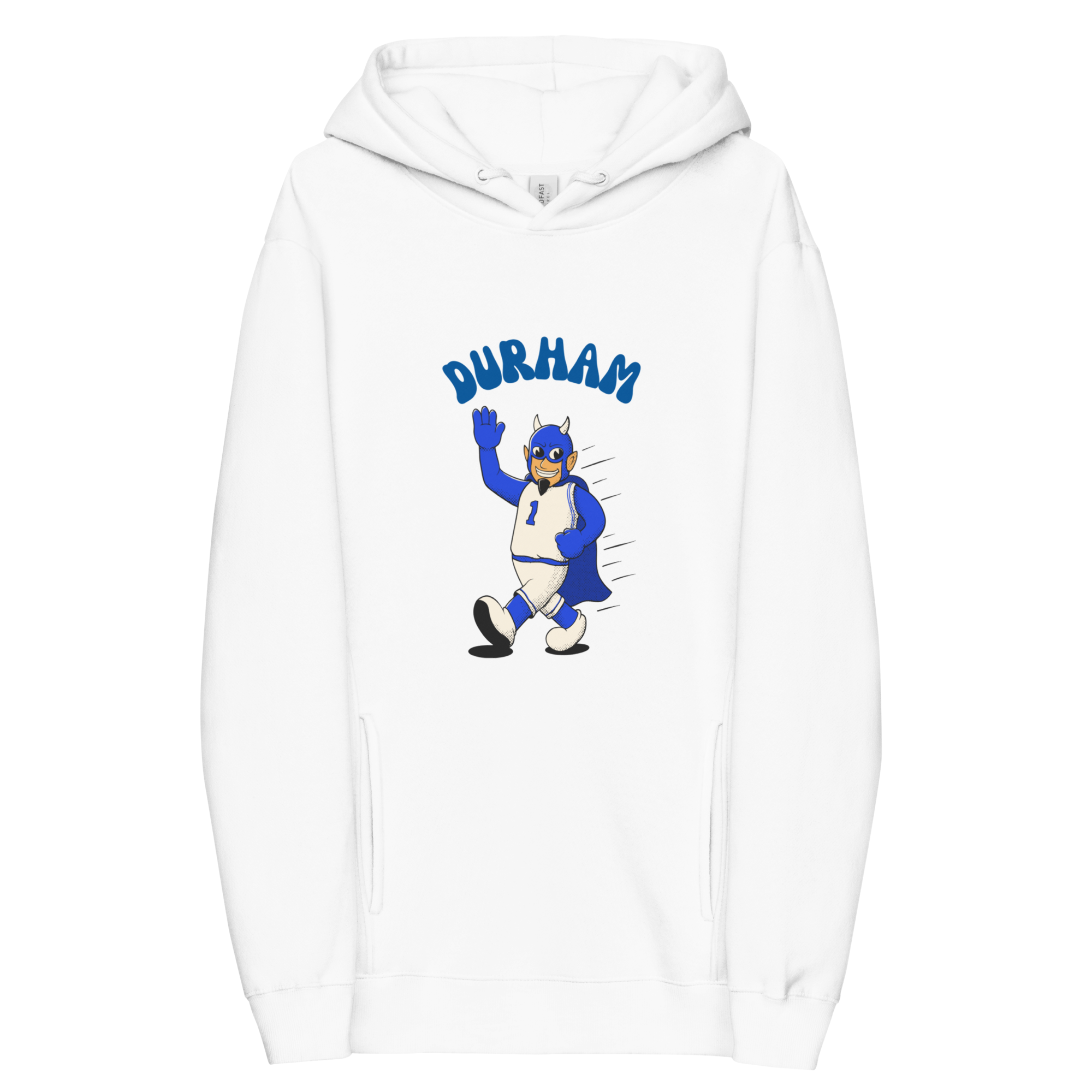 Durham Duke Blue Devils vintage hoodie - white front