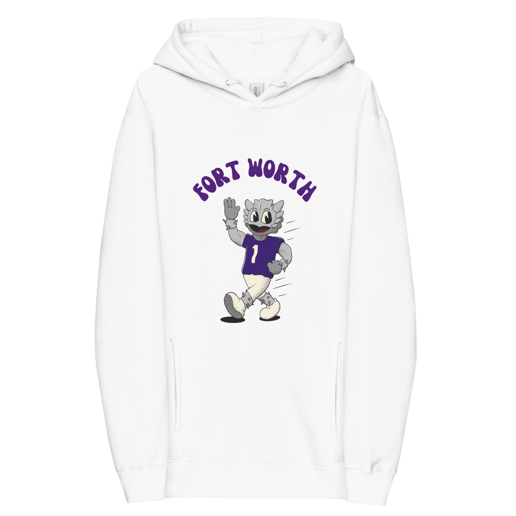 Fort Worth TCU Horned Frogs vintage hoodie - white front