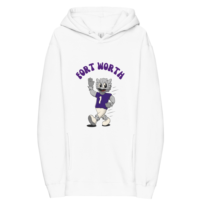 Fort Worth TCU Horned Frogs vintage hoodie - white front