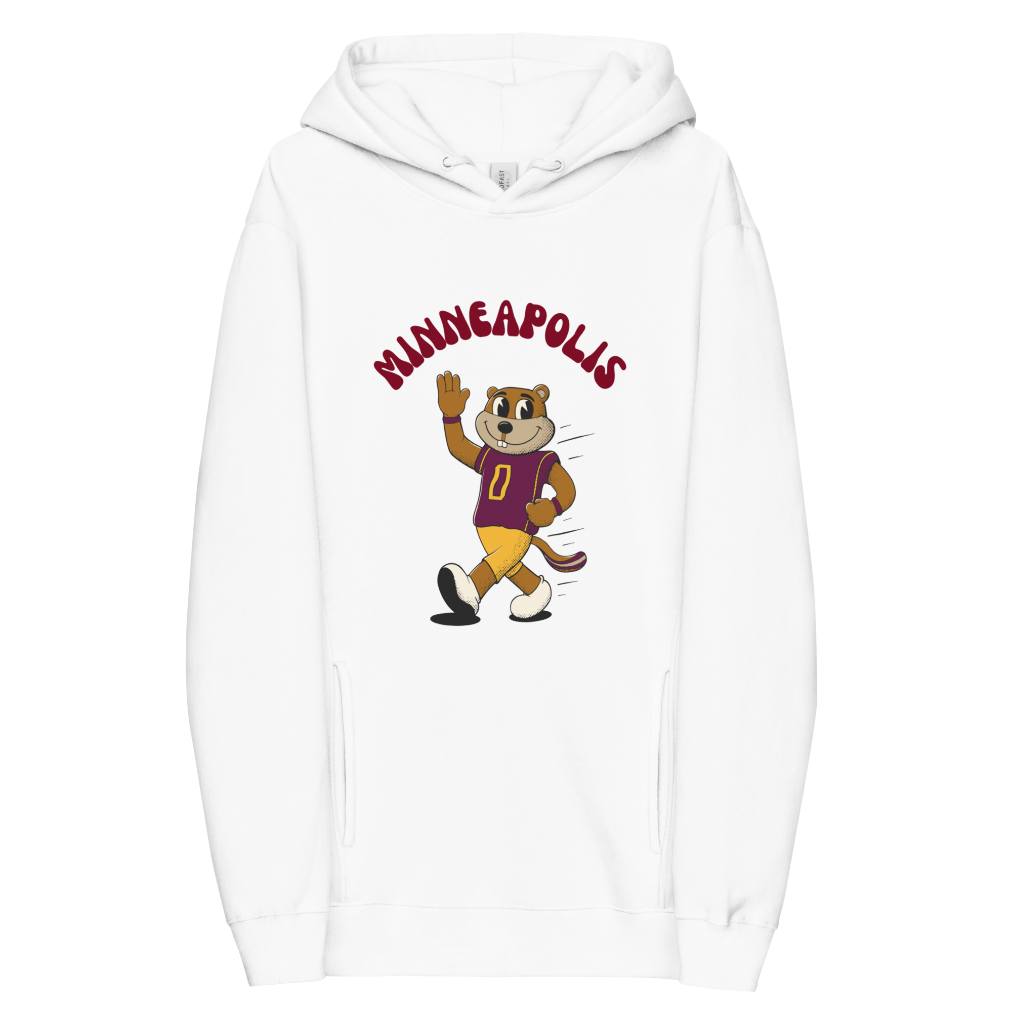 Minneapolis Minnesota Golden Gophers vintage hoodie - white front