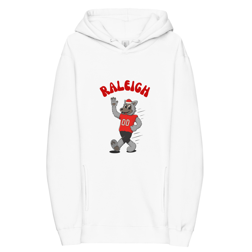 Raleigh NC State Wolfpack vintage hoodie - white front