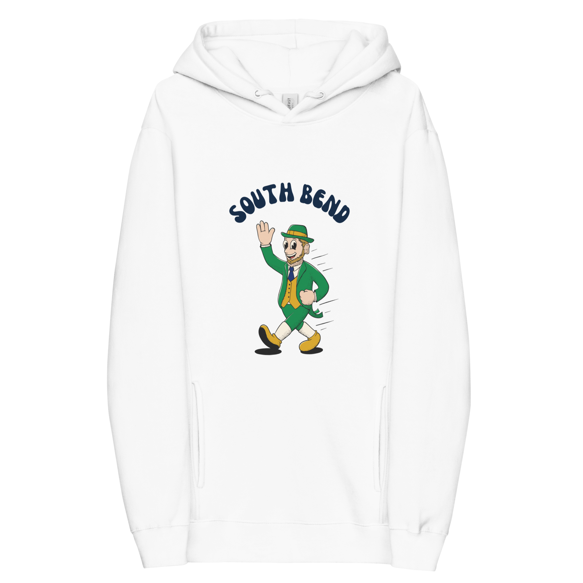South Bend Notre Dame Fighting Irish vintage hoodie - white front