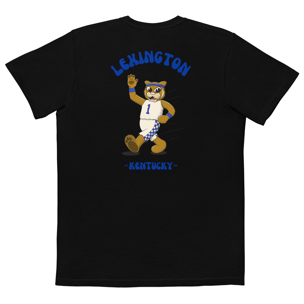 Lexington Kentucky Wildcats vintage pocket t-shirt - black back
