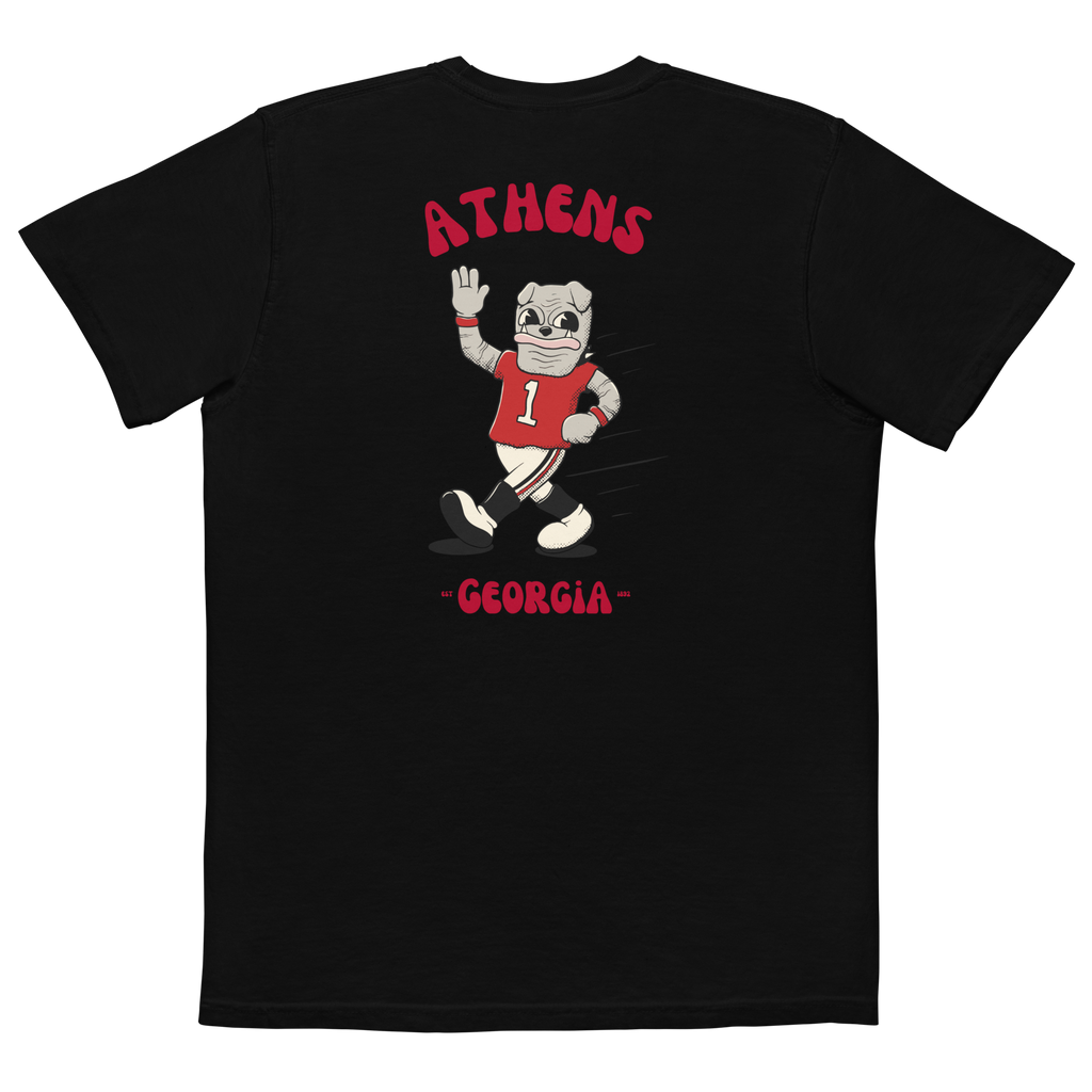 Athens Georgia Bulldogs vintage pocket t-shirt - black back