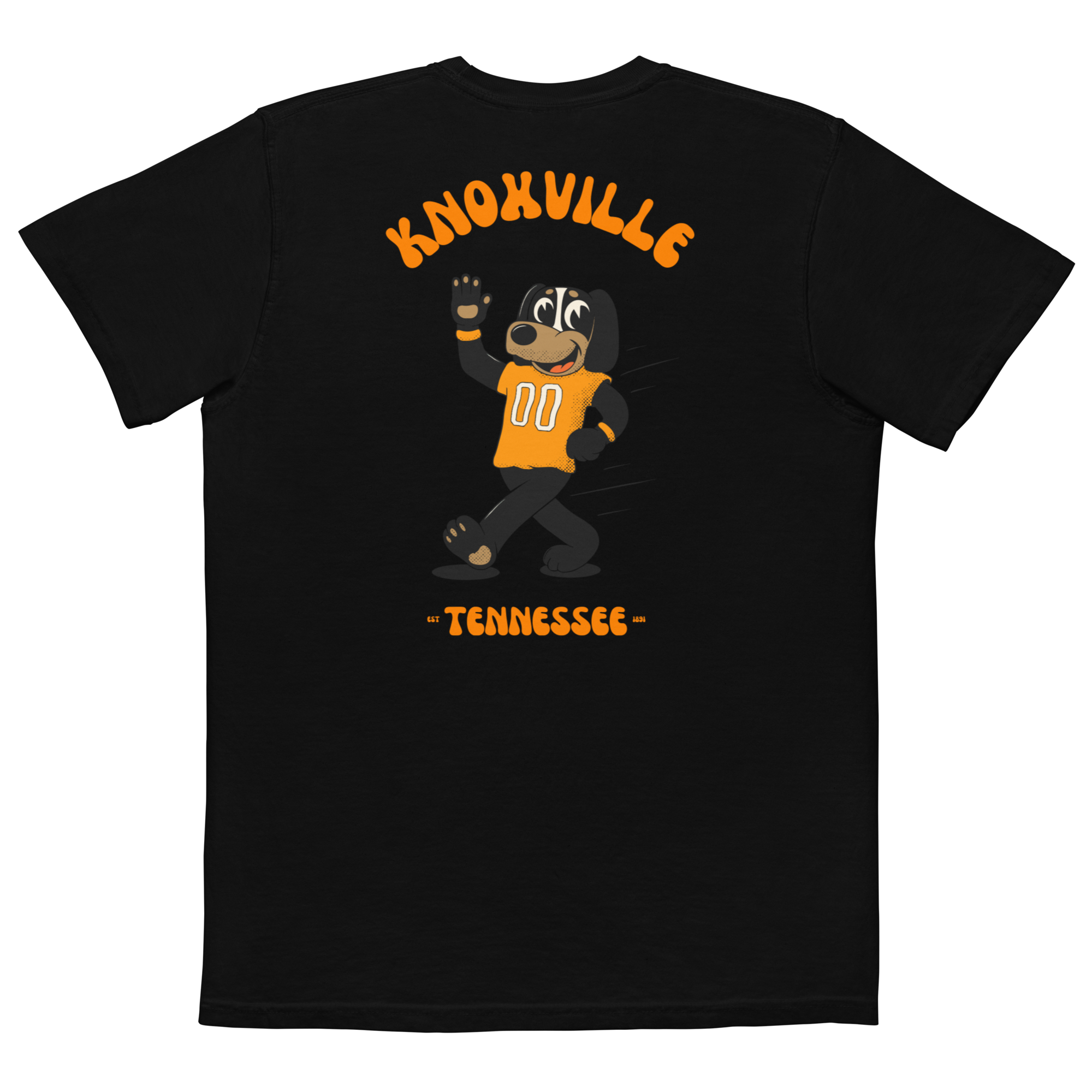 Knoxville Tennessee Volunteers vintage pocket t-shirt - black back
