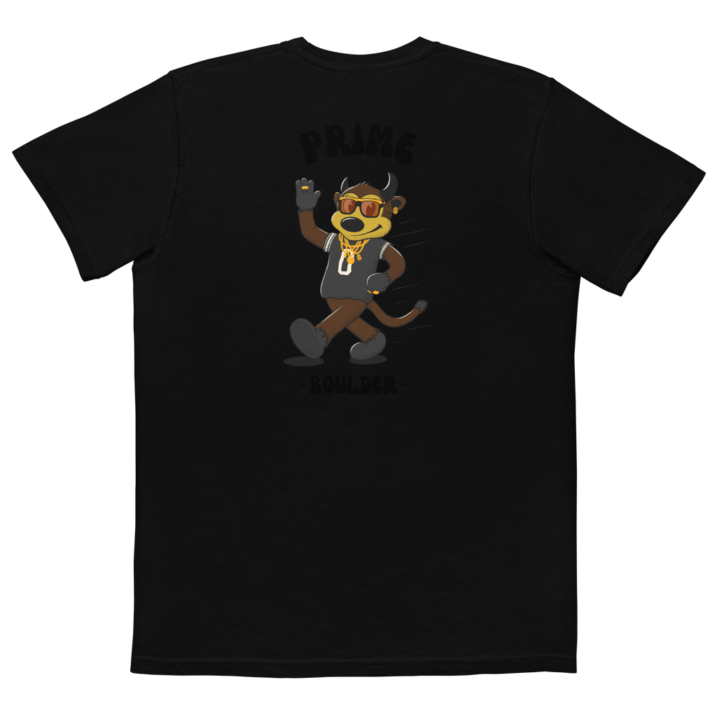 Prime Boulder Colorado Buffaloes vintage pocket t-shirt - black back