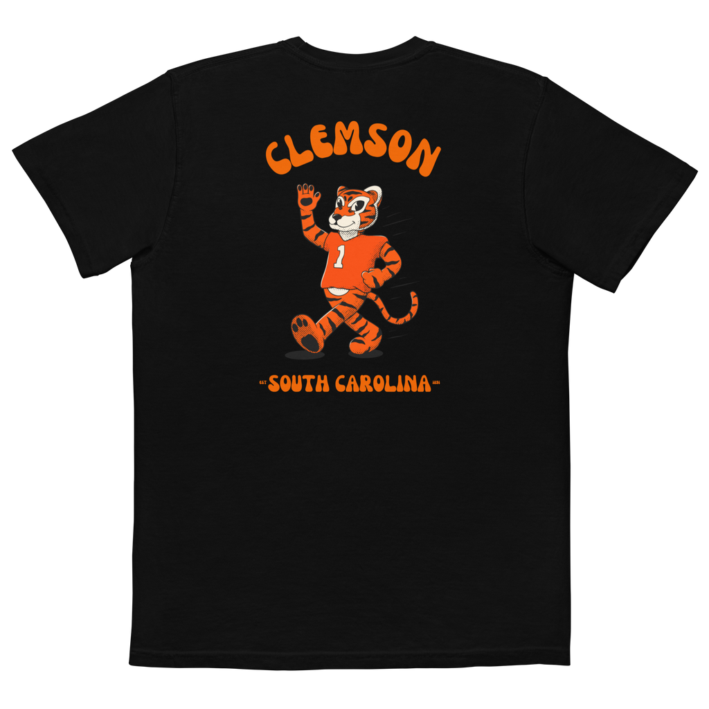 Clemson Clemson Tigers vintage pocket t-shirt - black back