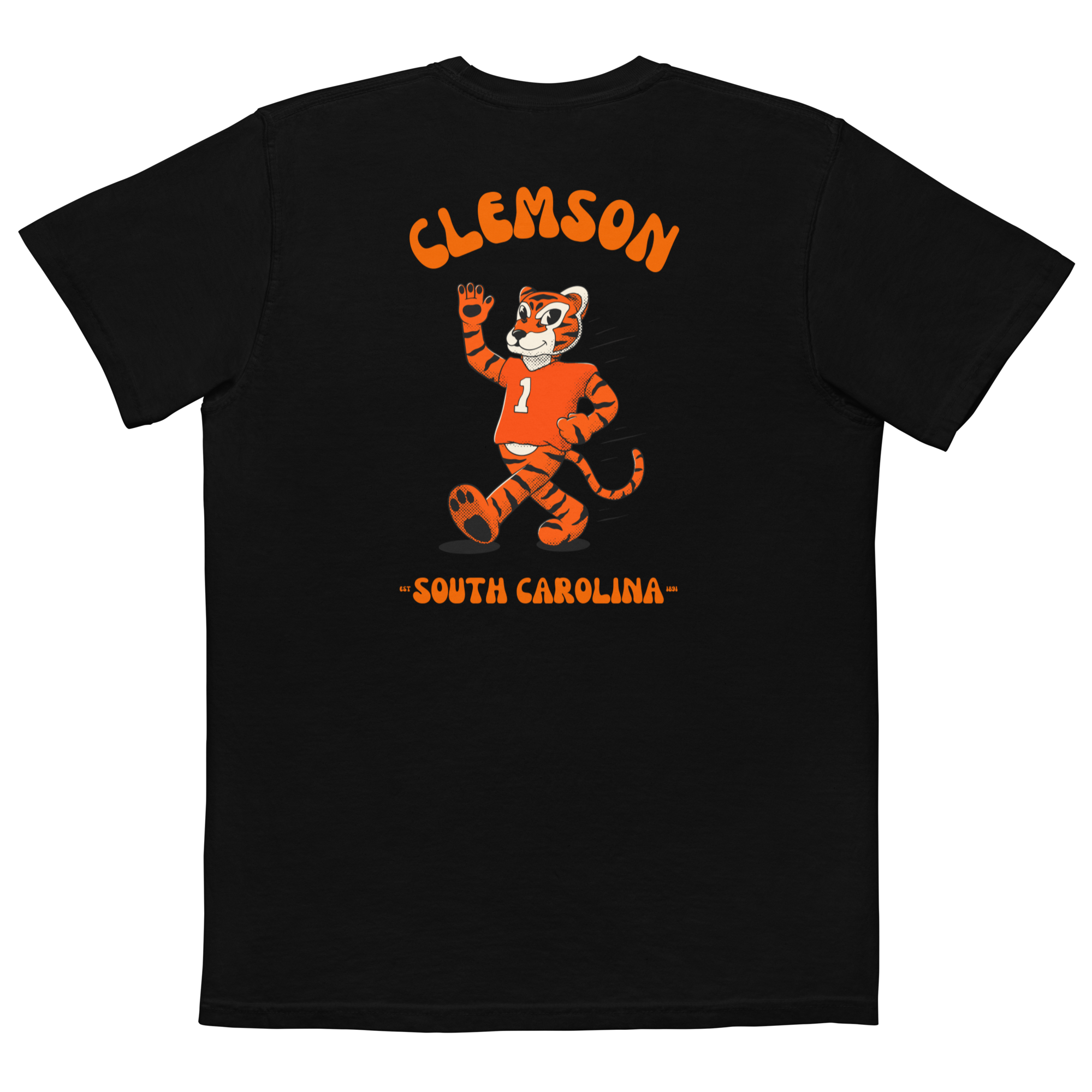 Clemson Clemson Tigers vintage pocket t-shirt - black back