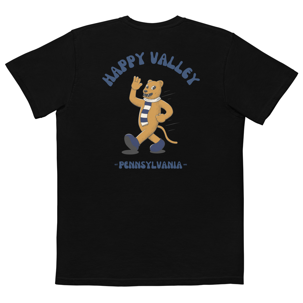 Happy Valley Penn State Nittany Lions vintage pocket t-shirt - black back
