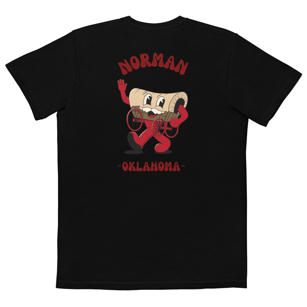 Norman Oklahoma Sooners vintage pocket t-shirt - black back