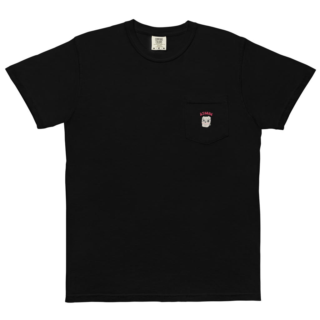 Athens Georgia Bulldogs vintage pocket t-shirt - black front