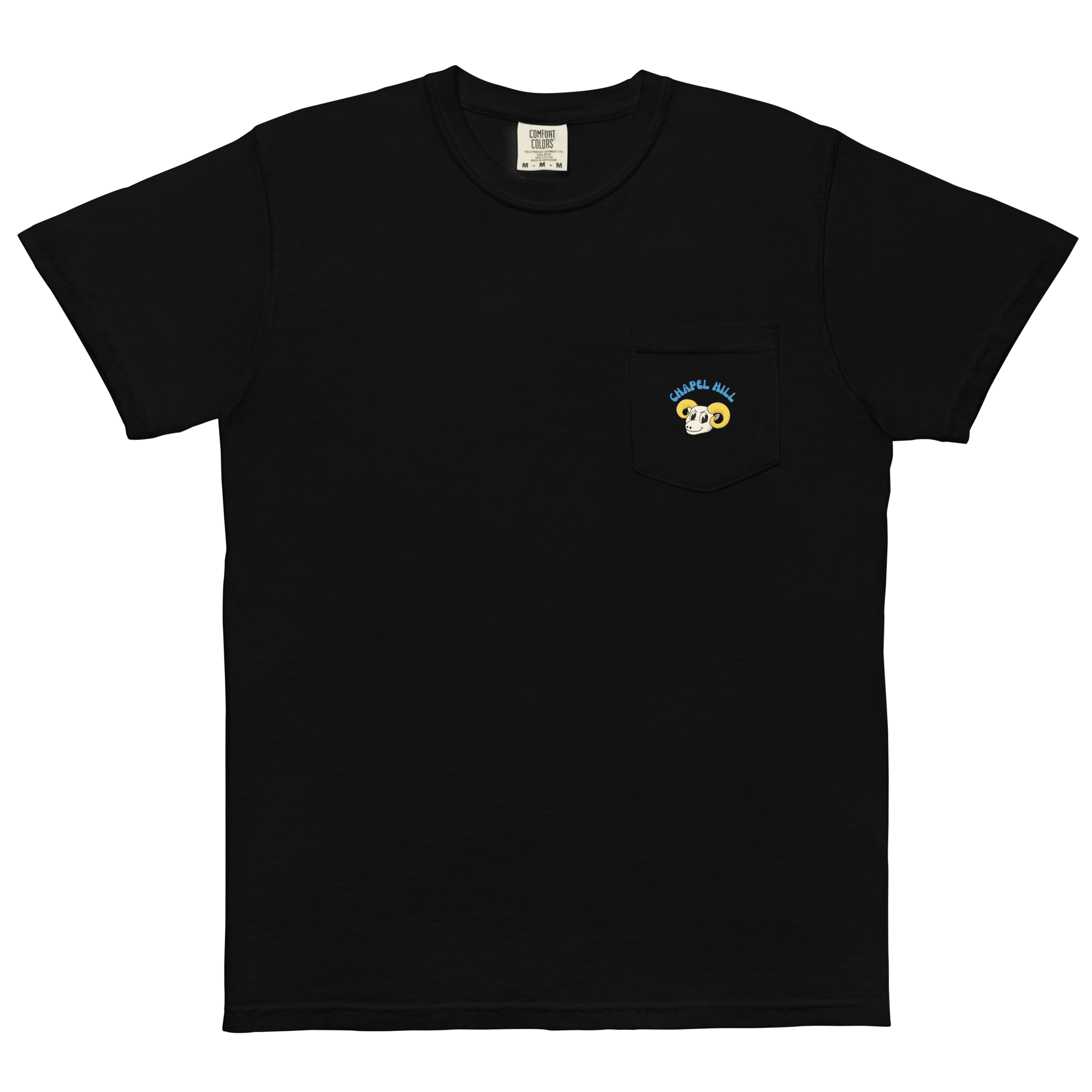 Chapel Hill North Carolina Tar Heels vintage pocket t-shirt - black front