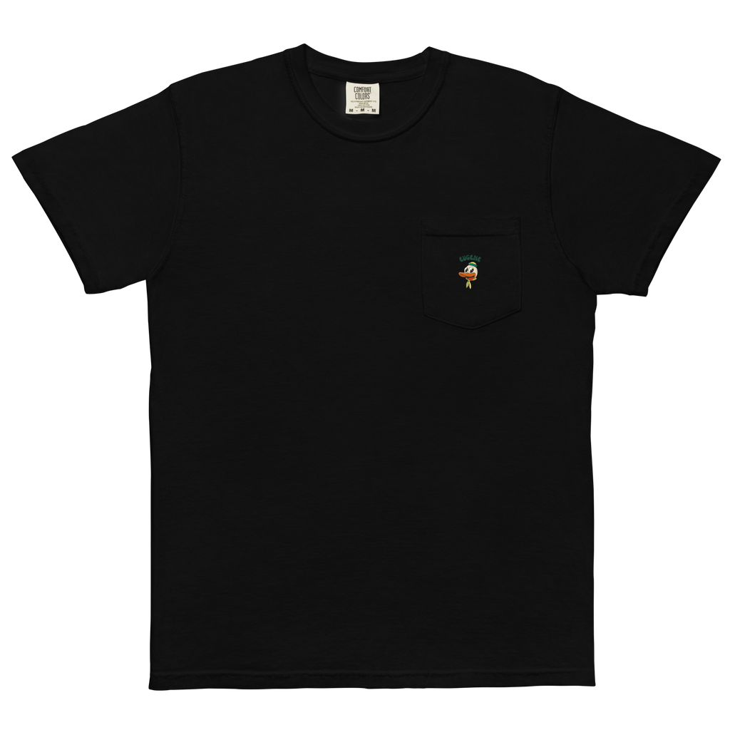 Eugene Oregon Ducks vintage pocket t-shirt - black front
