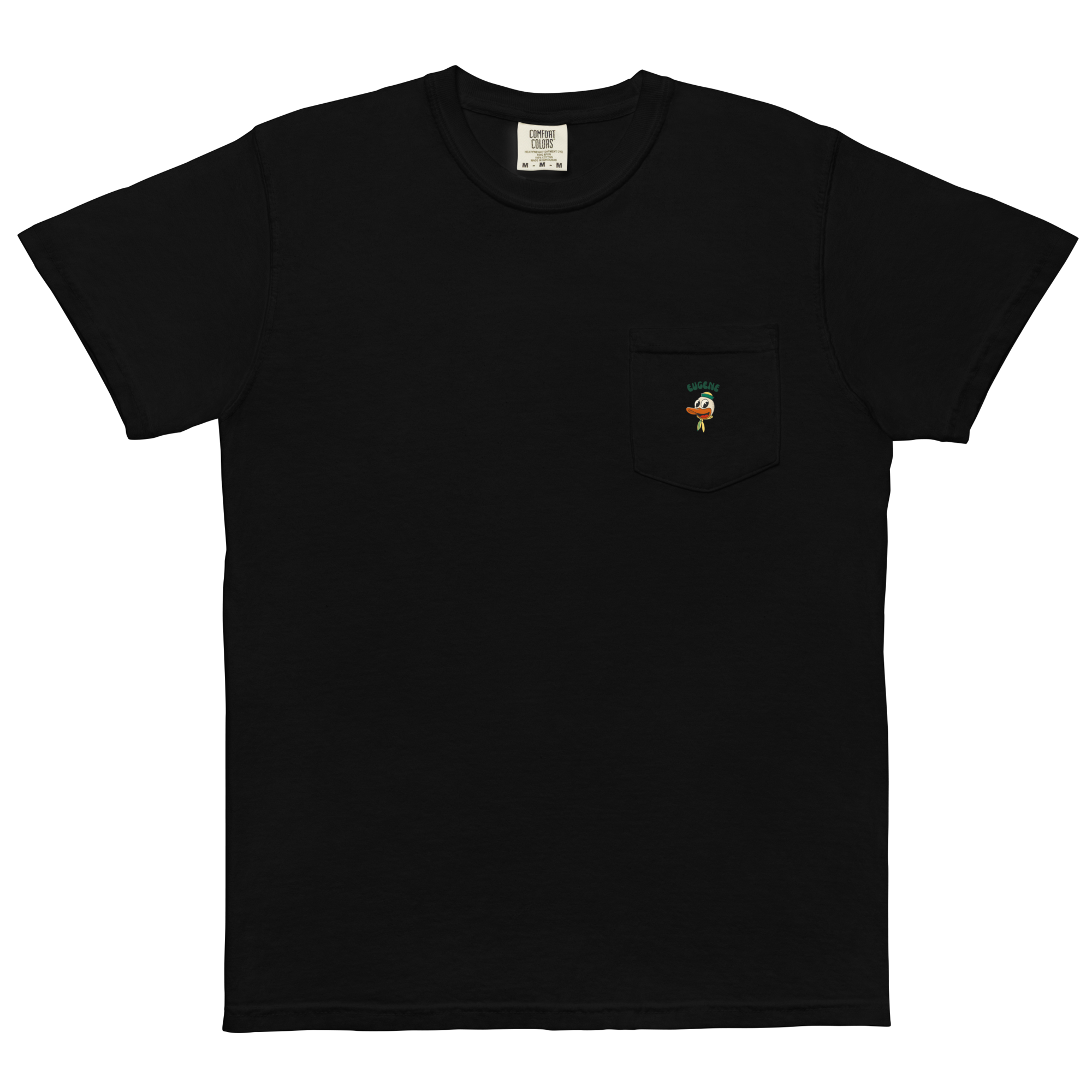 Eugene Oregon Ducks vintage pocket t-shirt - black front