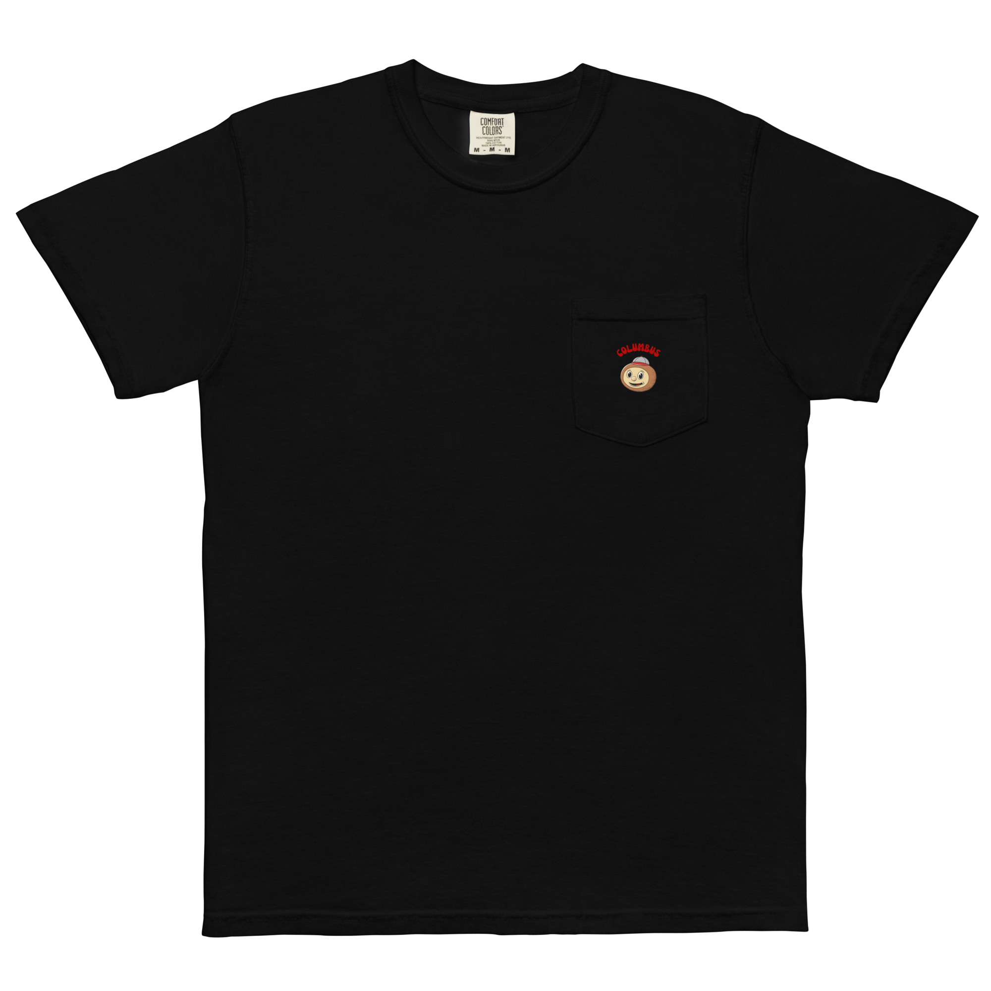 Columbus Ohio State Buckeyes vintage pocket t-shirt - black front