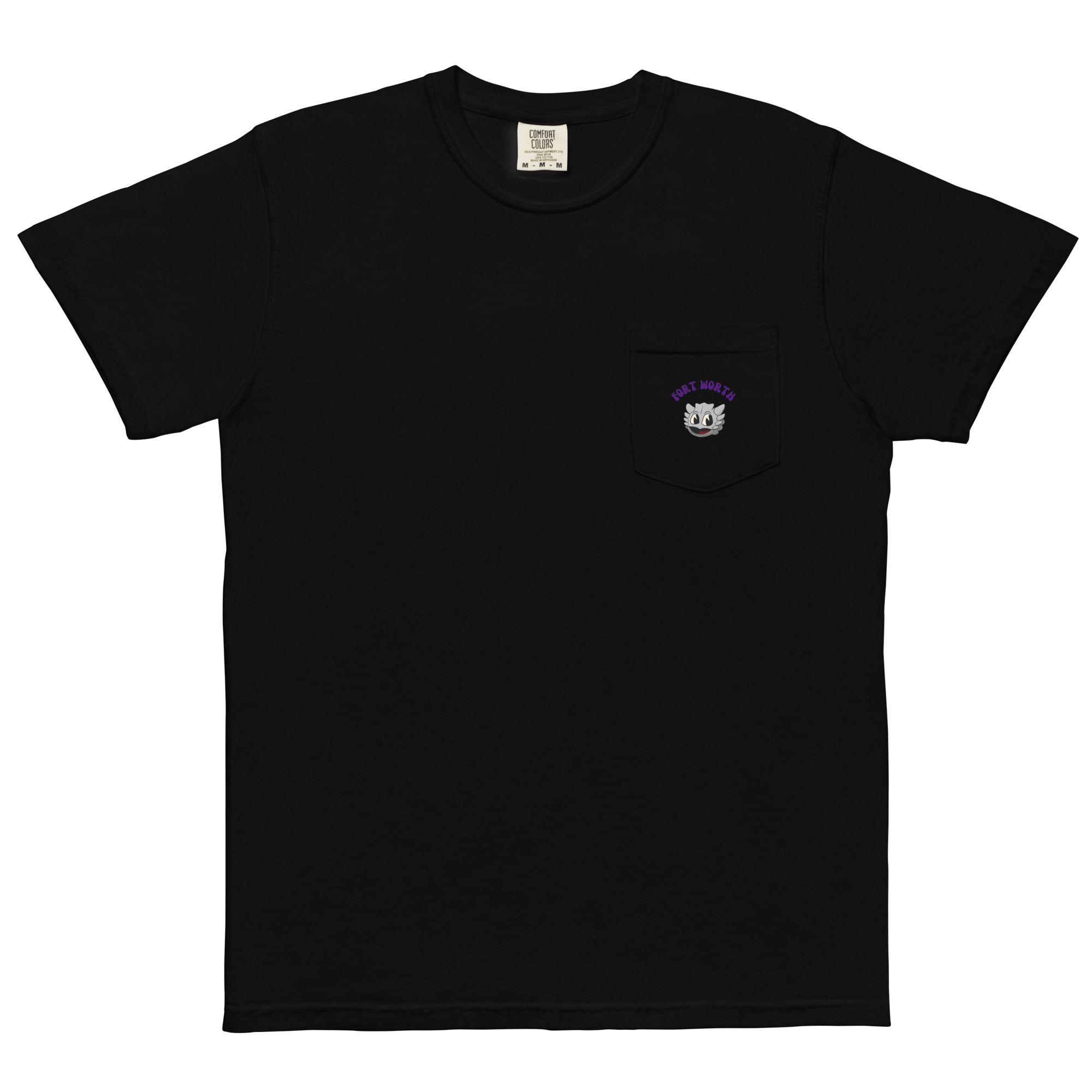 Fort Worth TCU Horned Frogs vintage pocket t-shirt - black front