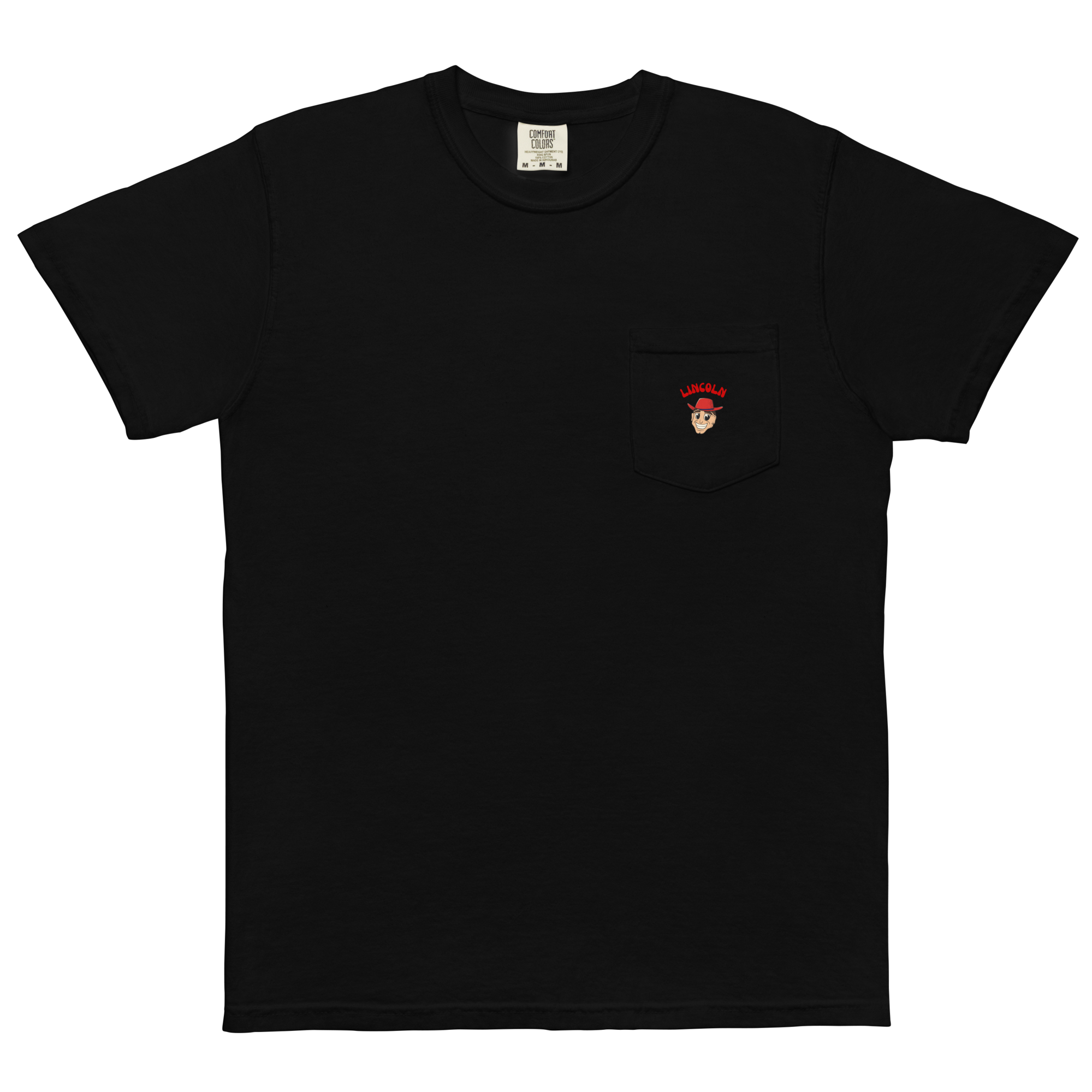 Lincoln Nebraska Cornhuskers vintage pocket t-shirt - black front