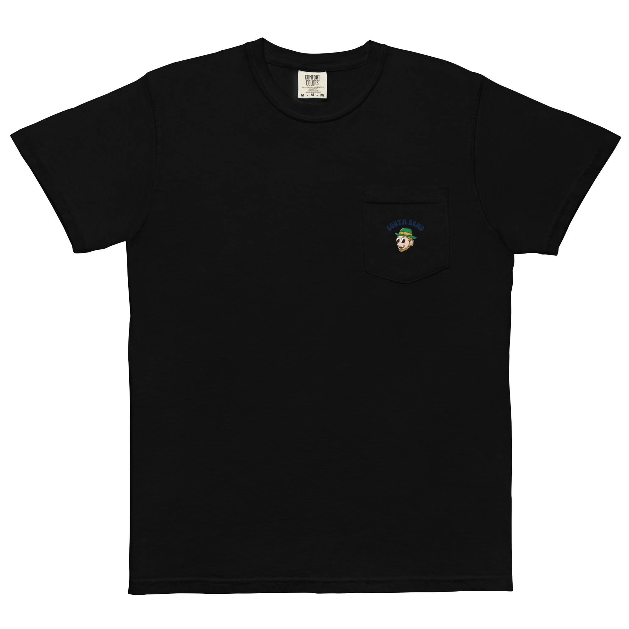 South Bend Notre Dame Fighting Irish vintage pocket t-shirt - black front