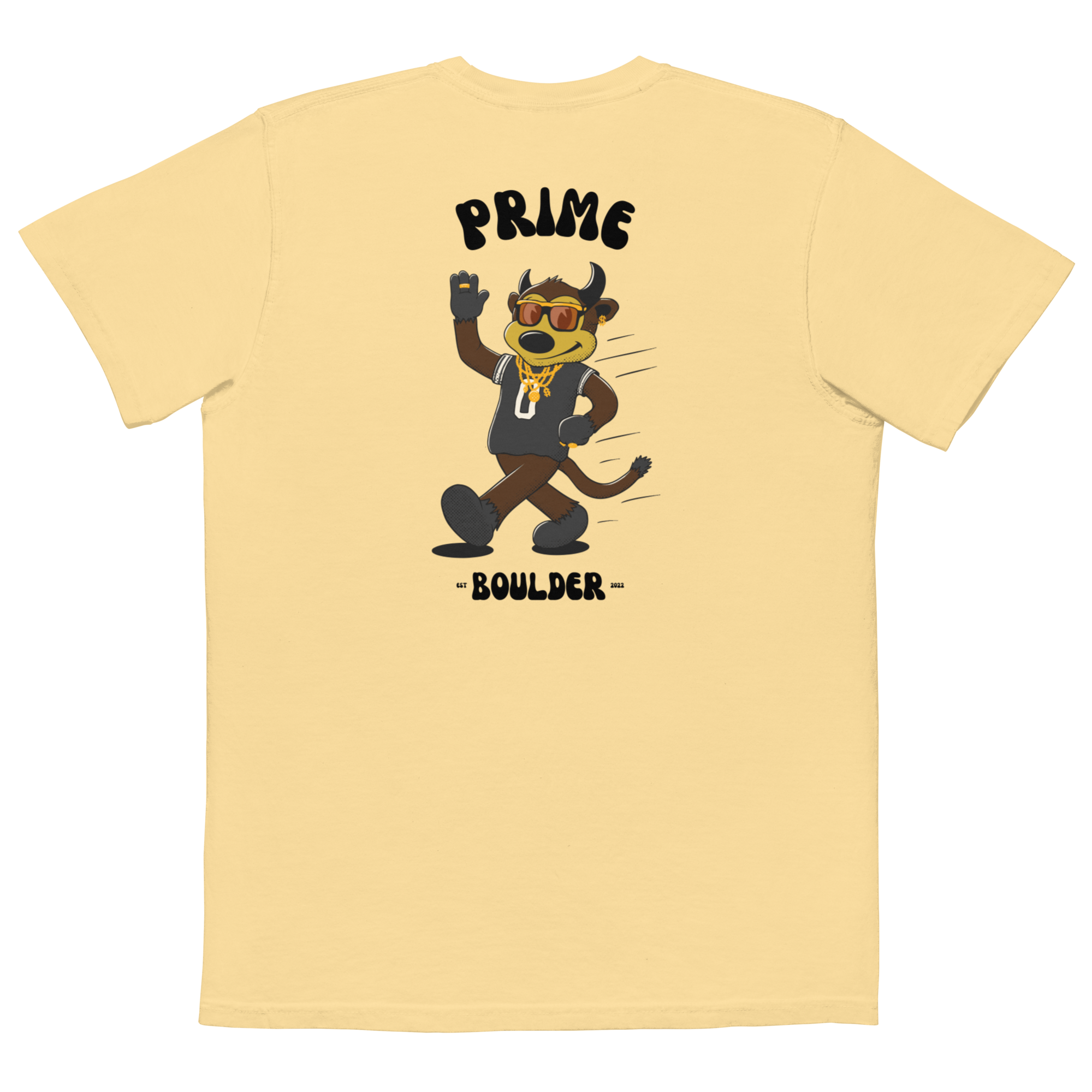 Prime Boulder Colorado Buffaloes vintage pocket t-shirt - butter back