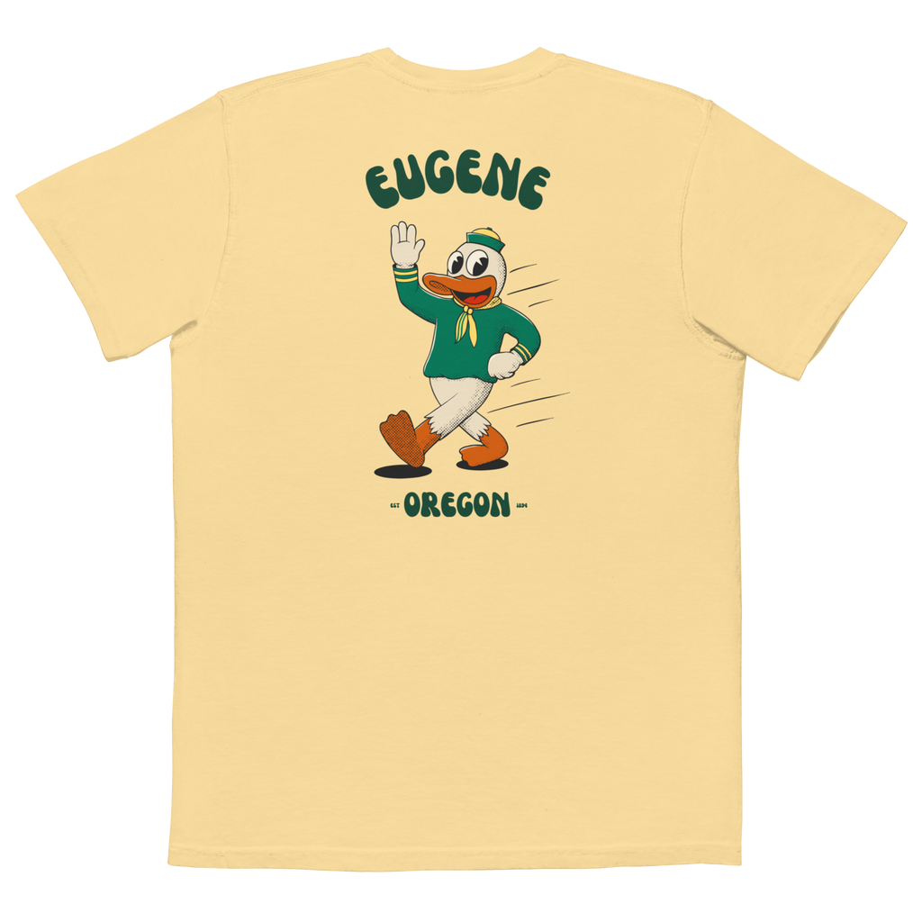 Eugene Oregon Ducks vintage pocket t-shirt - butter back
