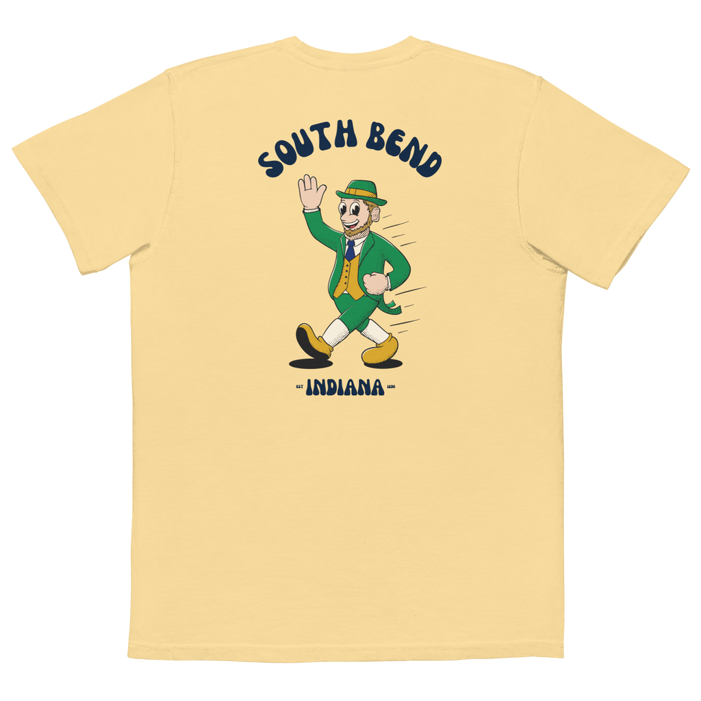 South Bend Notre Dame Fighting Irish vintage pocket t-shirt - butter back
