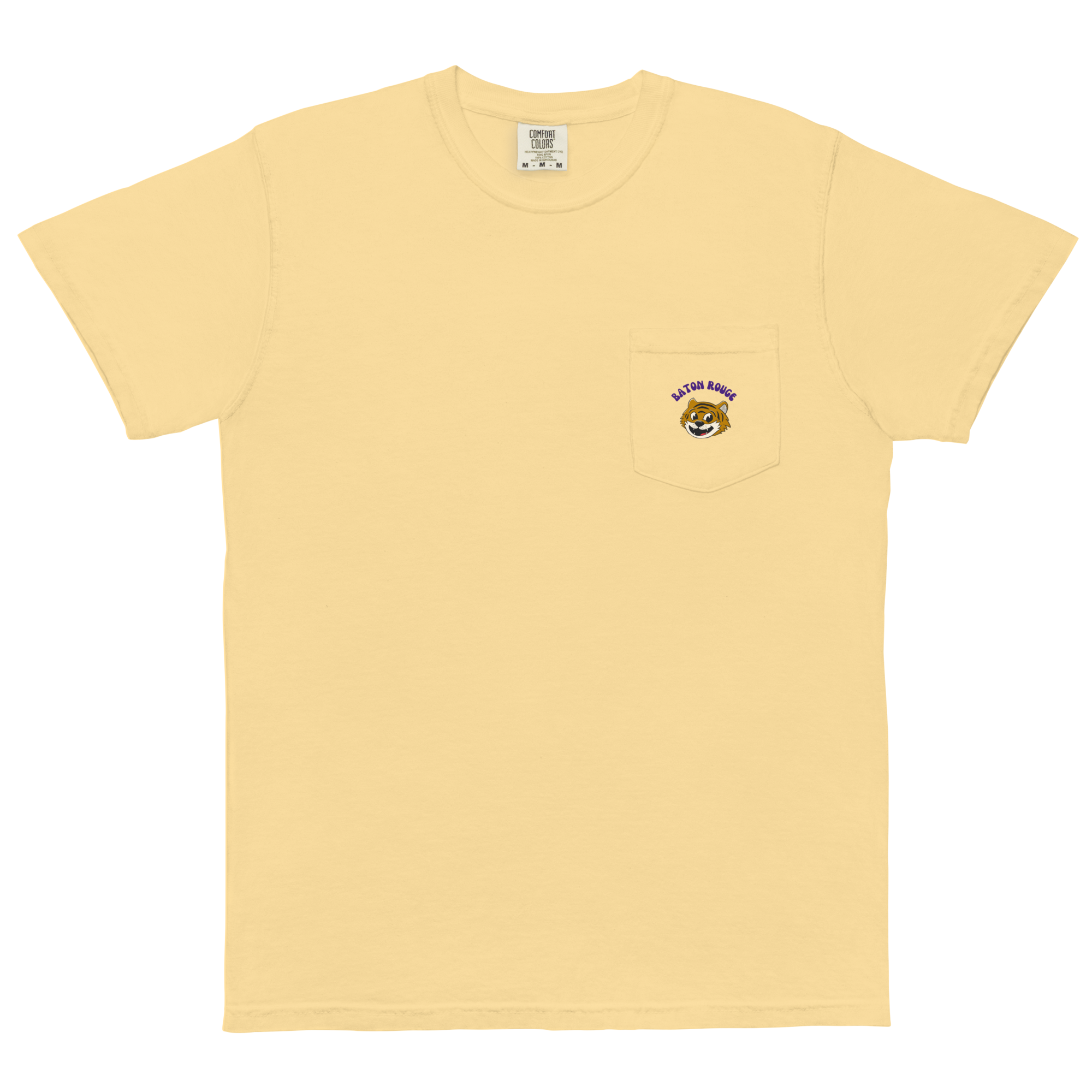 Baton Rouge LSU Tigers vintage pocket t-shirt - butter front