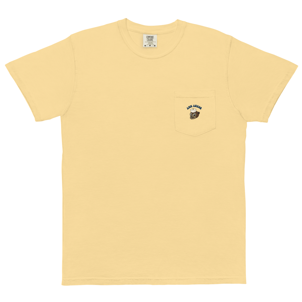 Ann Arbor Michigan Wolverines vintage pocket t-shirt - butter front