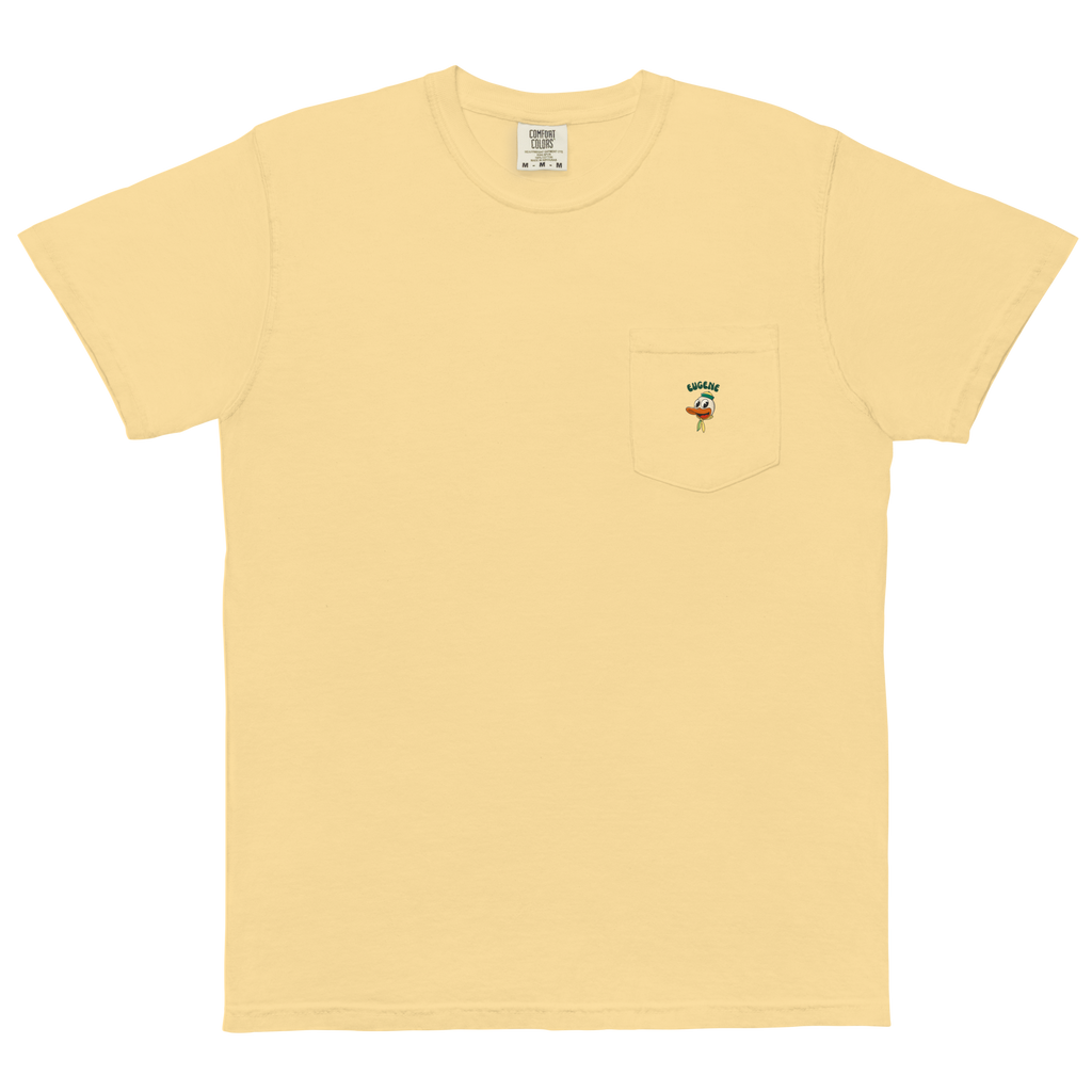 Eugene Oregon Ducks vintage pocket t-shirt - butter front