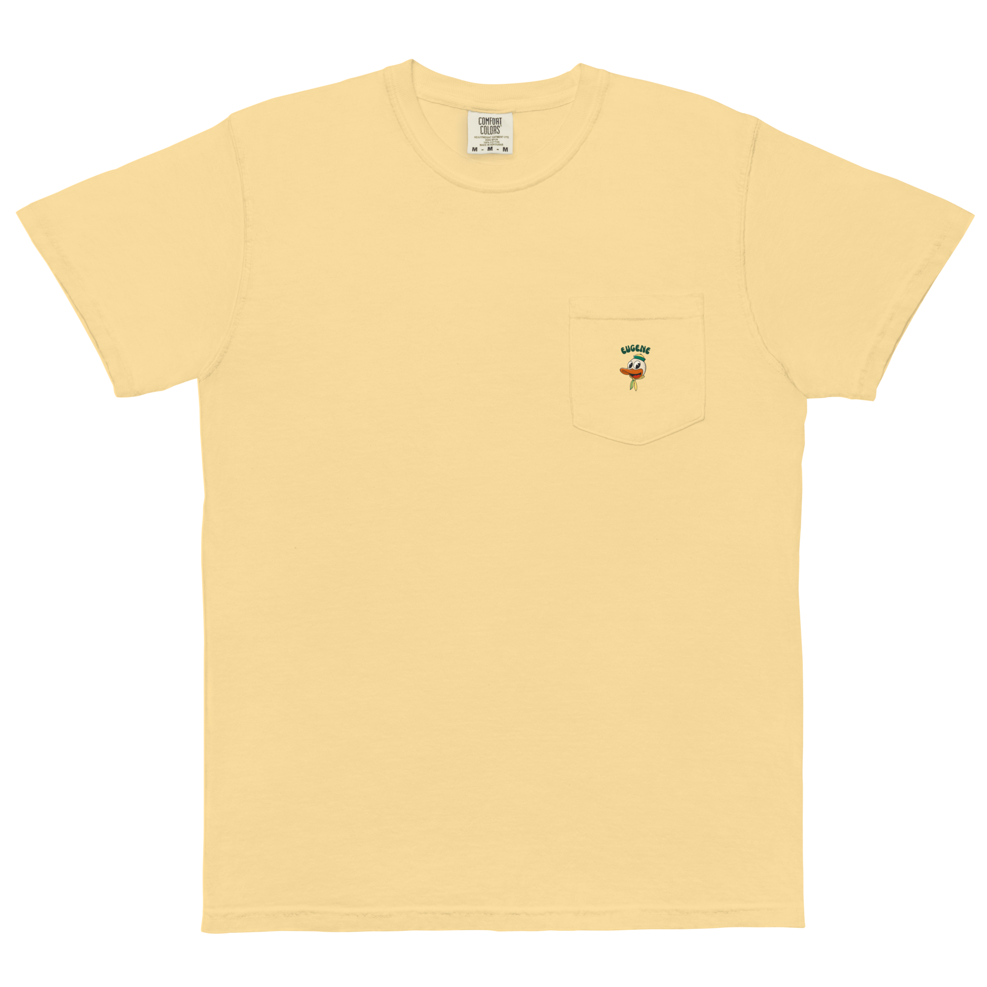 Eugene Oregon Ducks vintage pocket t-shirt - butter front