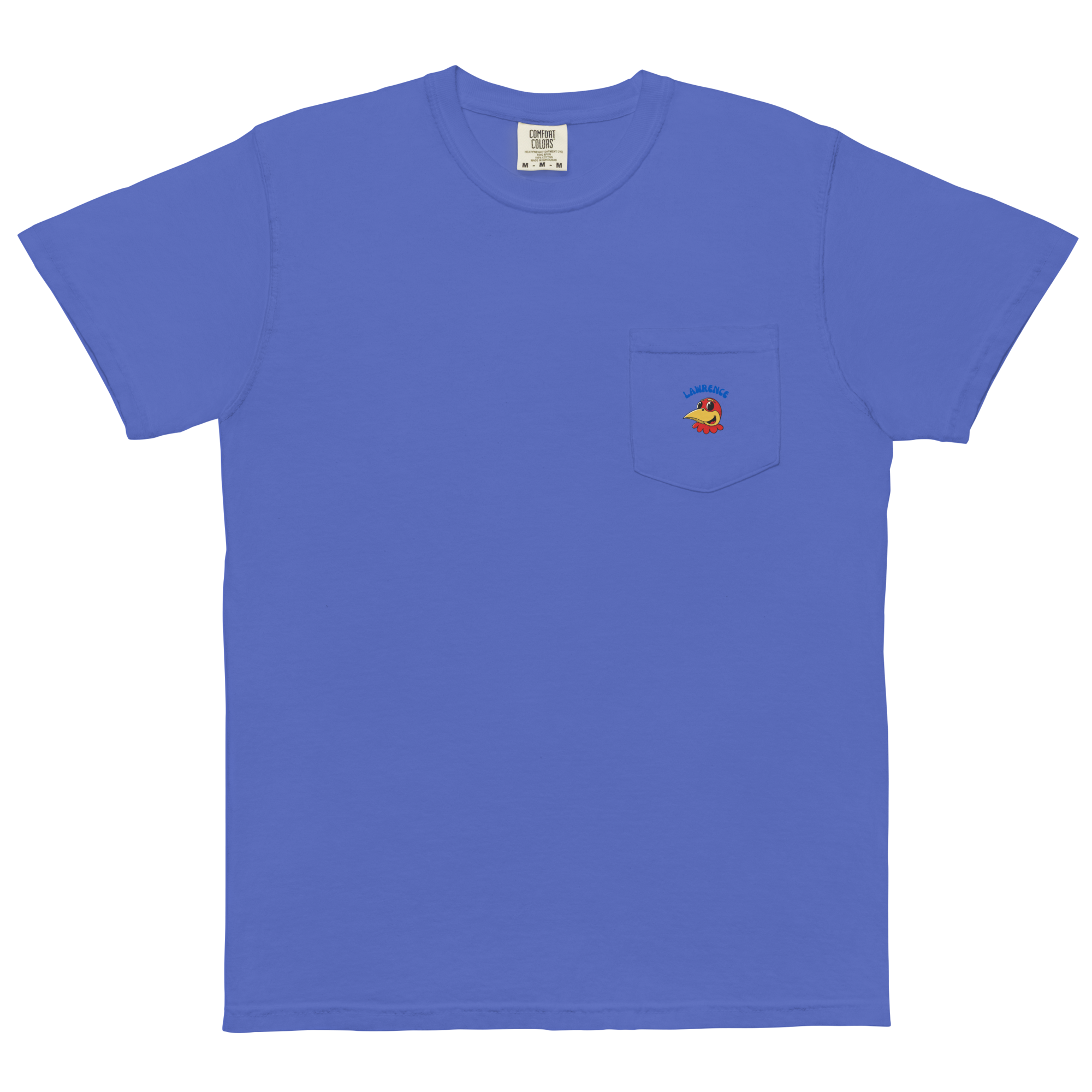 Lawrence Kansas Jayhawks vintage pocket t-shirt - blue front