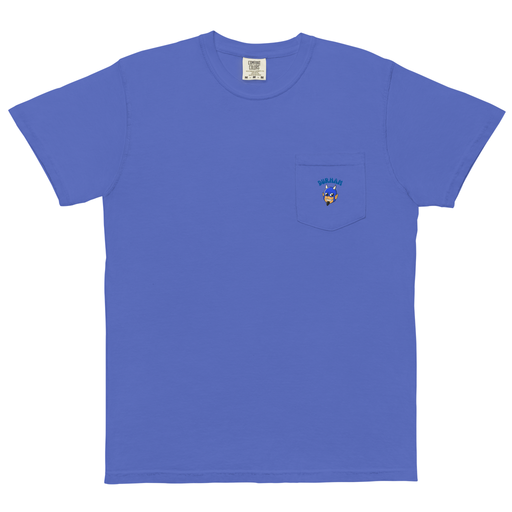 Durham Duke Blue Devils vintage pocket t-shirt - blue front