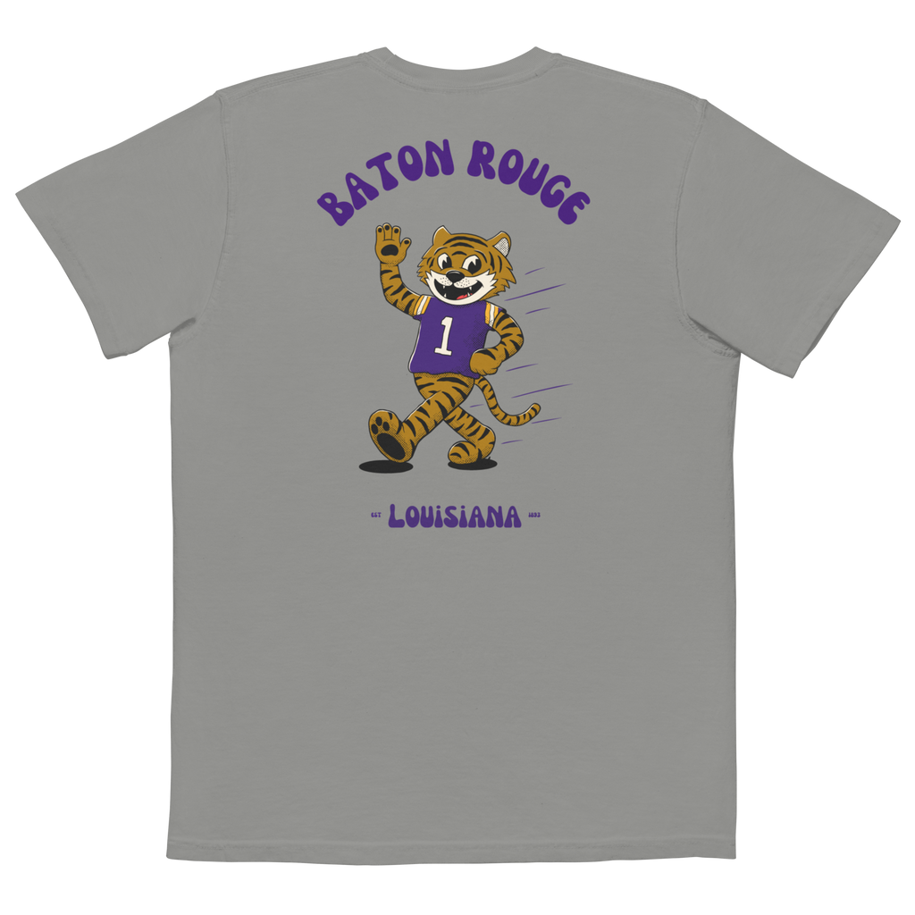 Baton Rouge LSU Tigers vintage pocket t-shirt - grey back