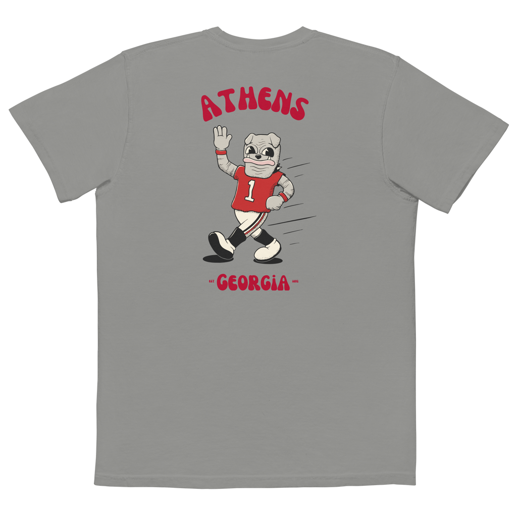 Athens Georgia Bulldogs vintage pocket t-shirt - grey back