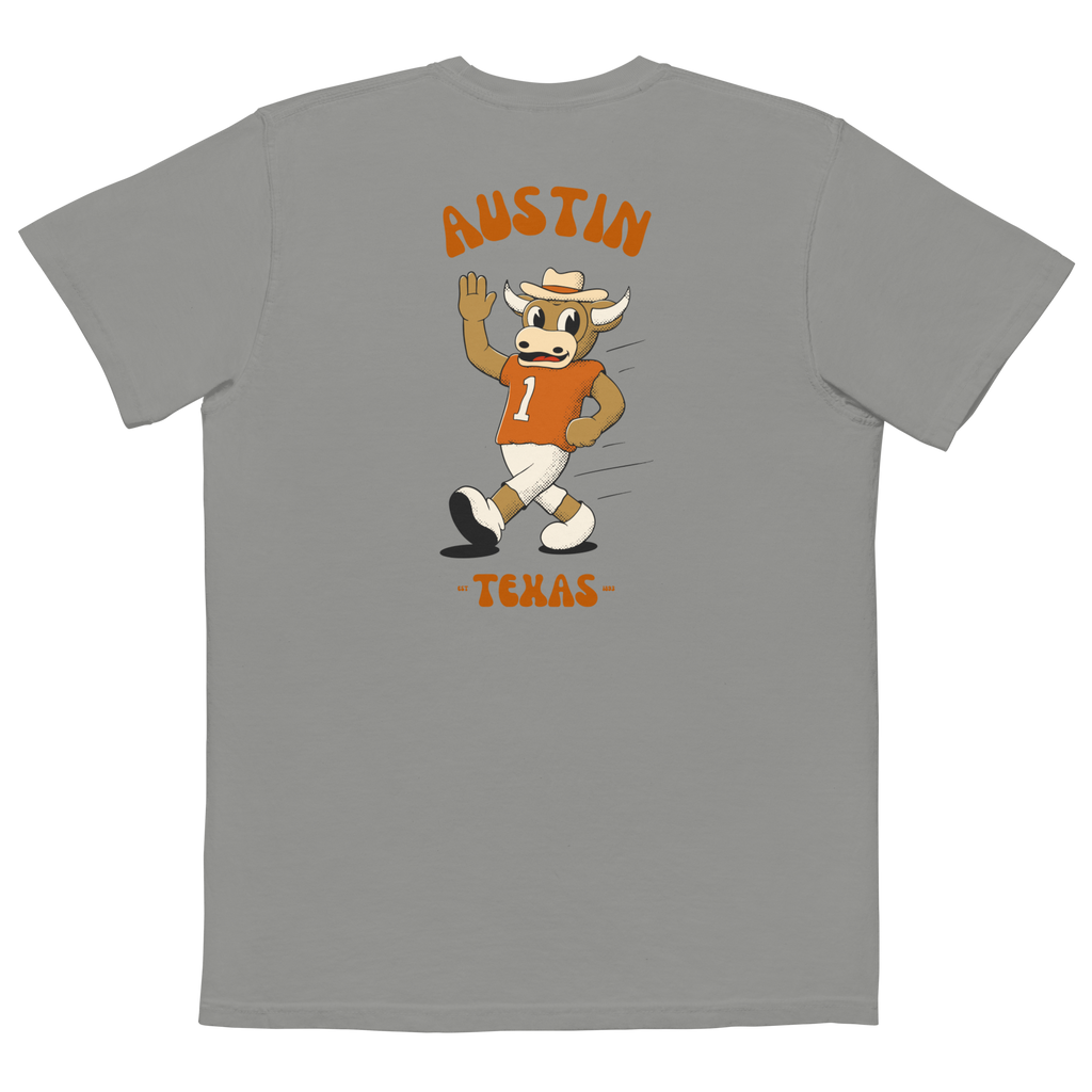 Austin Texas Longhorns vintage pocket t-shirt - grey back