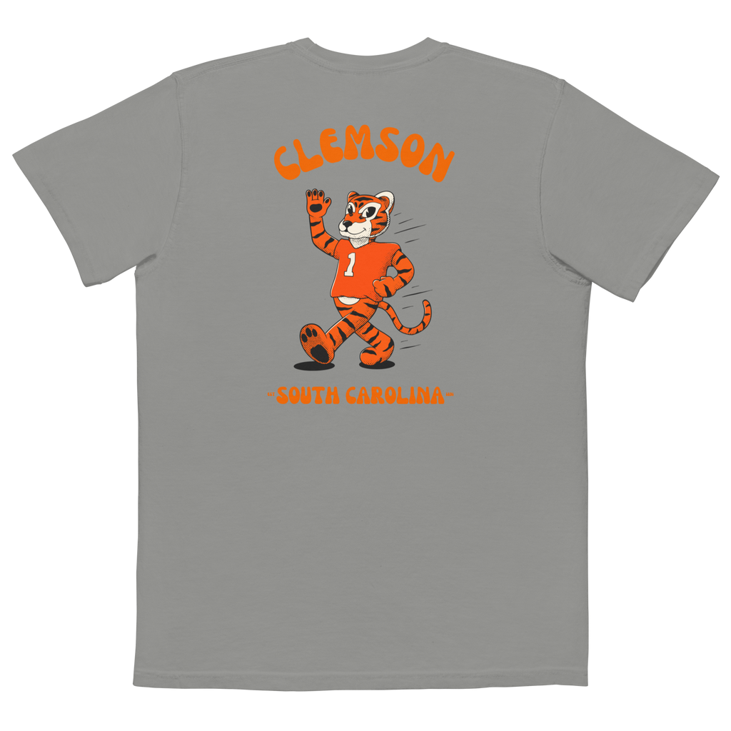 Clemson Clemson Tigers vintage pocket t-shirt - grey back