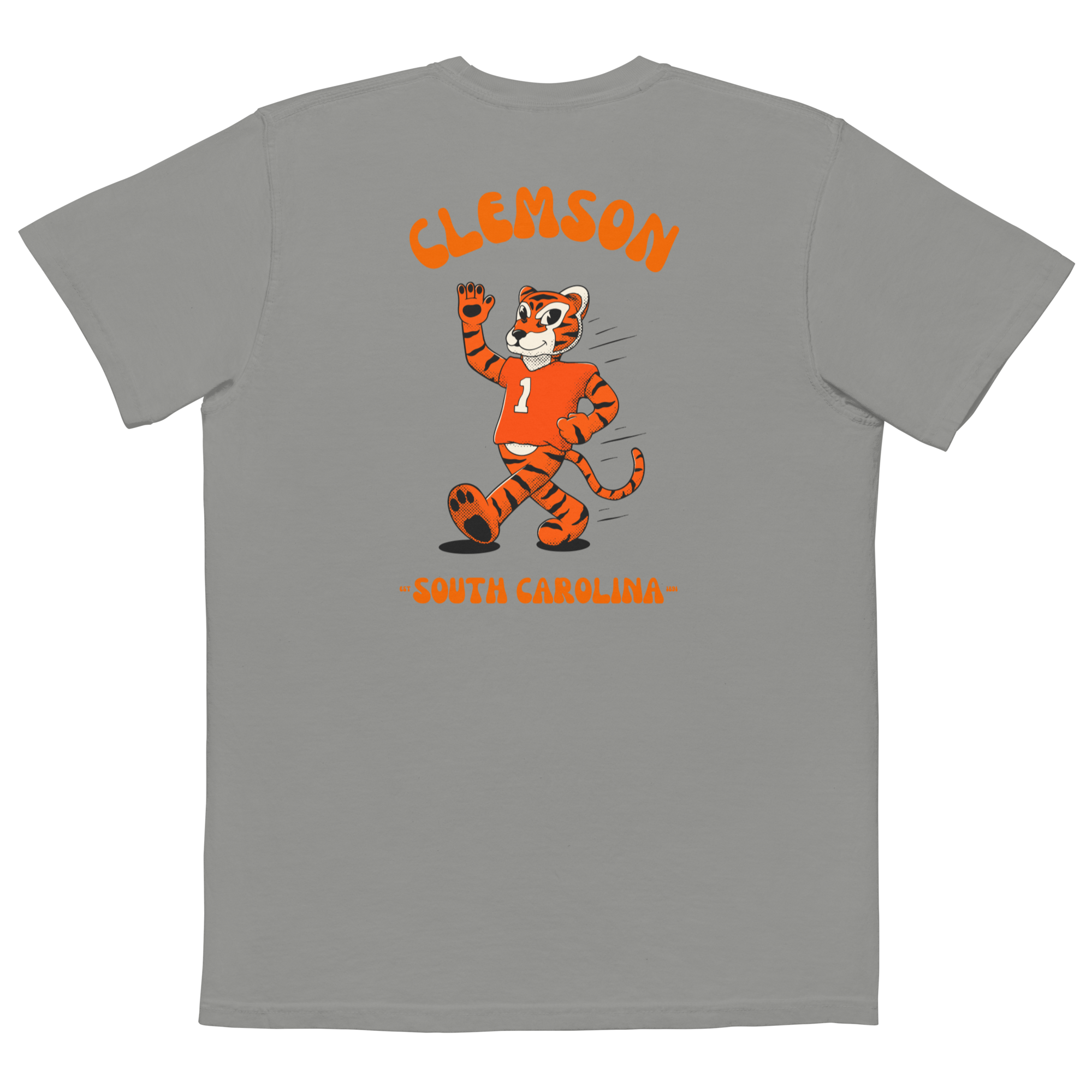 Clemson Clemson Tigers vintage pocket t-shirt - grey back