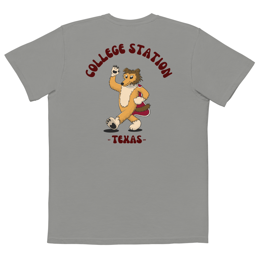 College Station Texas A&M Aggies vintage pocket t-shirt - grey back