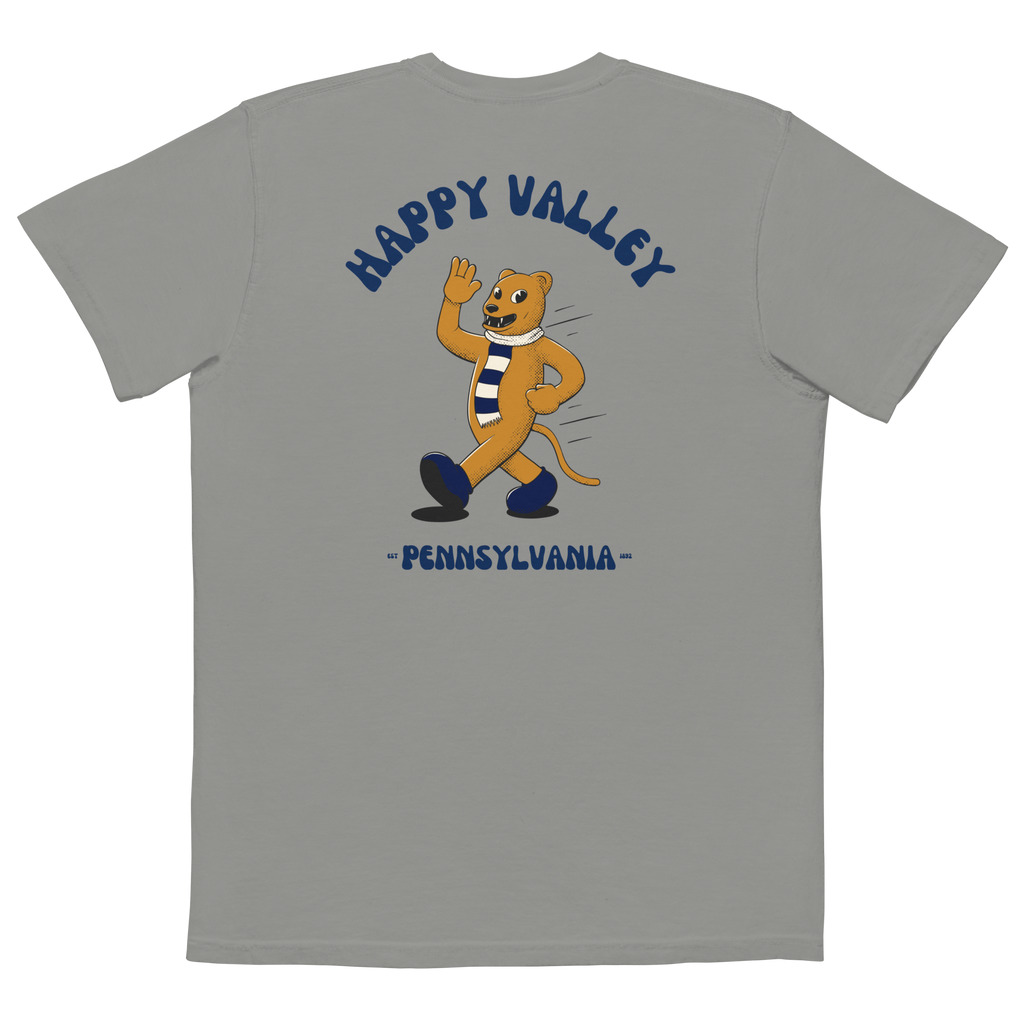 Happy Valley Penn State Nittany Lions vintage pocket t-shirt - grey back