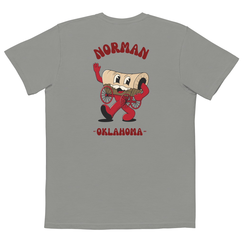 Norman Oklahoma Sooners vintage pocket t-shirt - grey back