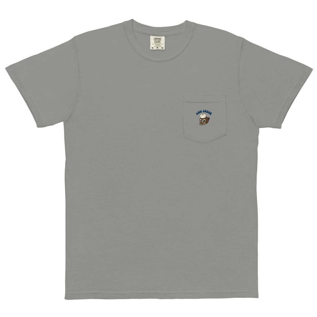 Ann Arbor Michigan Wolverines vintage pocket t-shirt - grey front