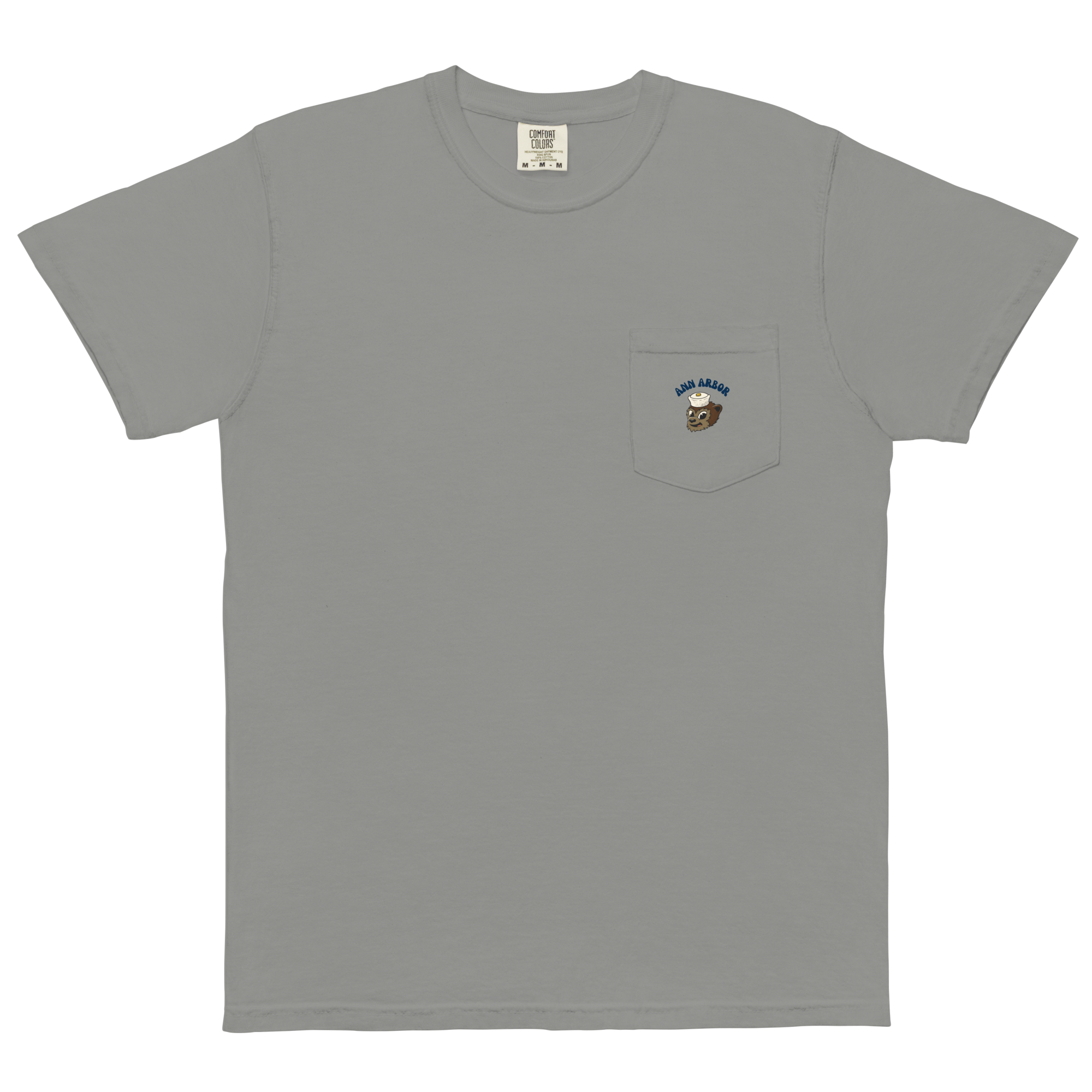 Ann Arbor Michigan Wolverines vintage pocket t-shirt - grey front