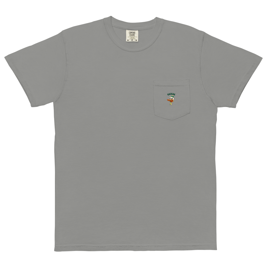 Eugene Oregon Ducks vintage pocket t-shirt - grey front